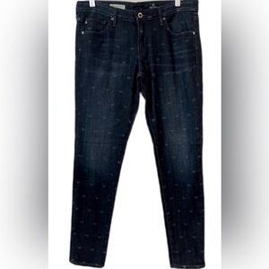 AG Jeans🔥Printed Hearts Skinny Ankle Size 30R